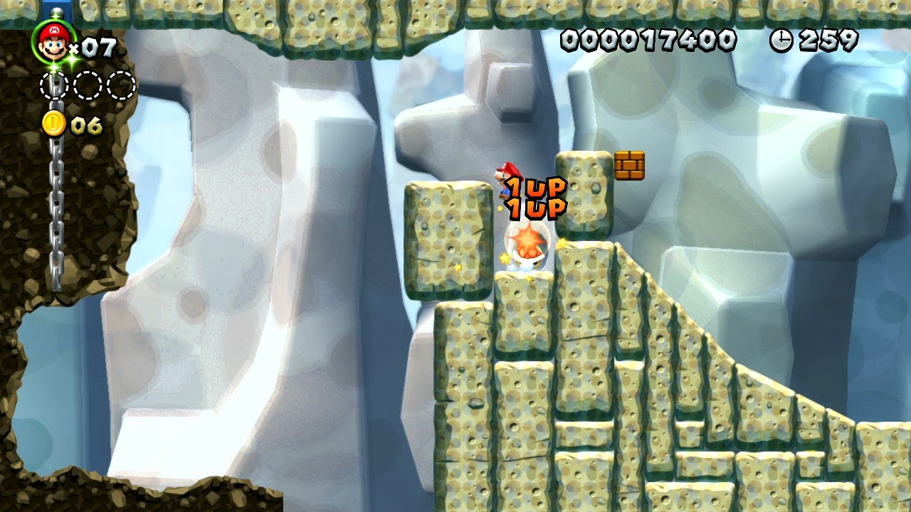 New Super Mario Bros. U - Miniere di caramella 5 - Guscio in buca e tanti 1-Up (Wii U)