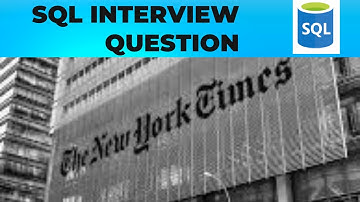 New York Times SQL Interview Problem | Data Analytics #sqlinterviewquestions