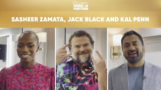 Sasheer Zamata Jack Black And Kal Penn  Celebrity Wheel Of Fortune