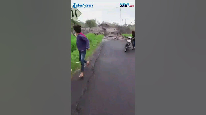 BANJIR LAHAR SEMERU Menerjang Bikin Warga Panik Berlarian Selamatkan Diri