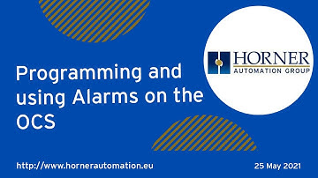 Programming and using Alarms on the OCS