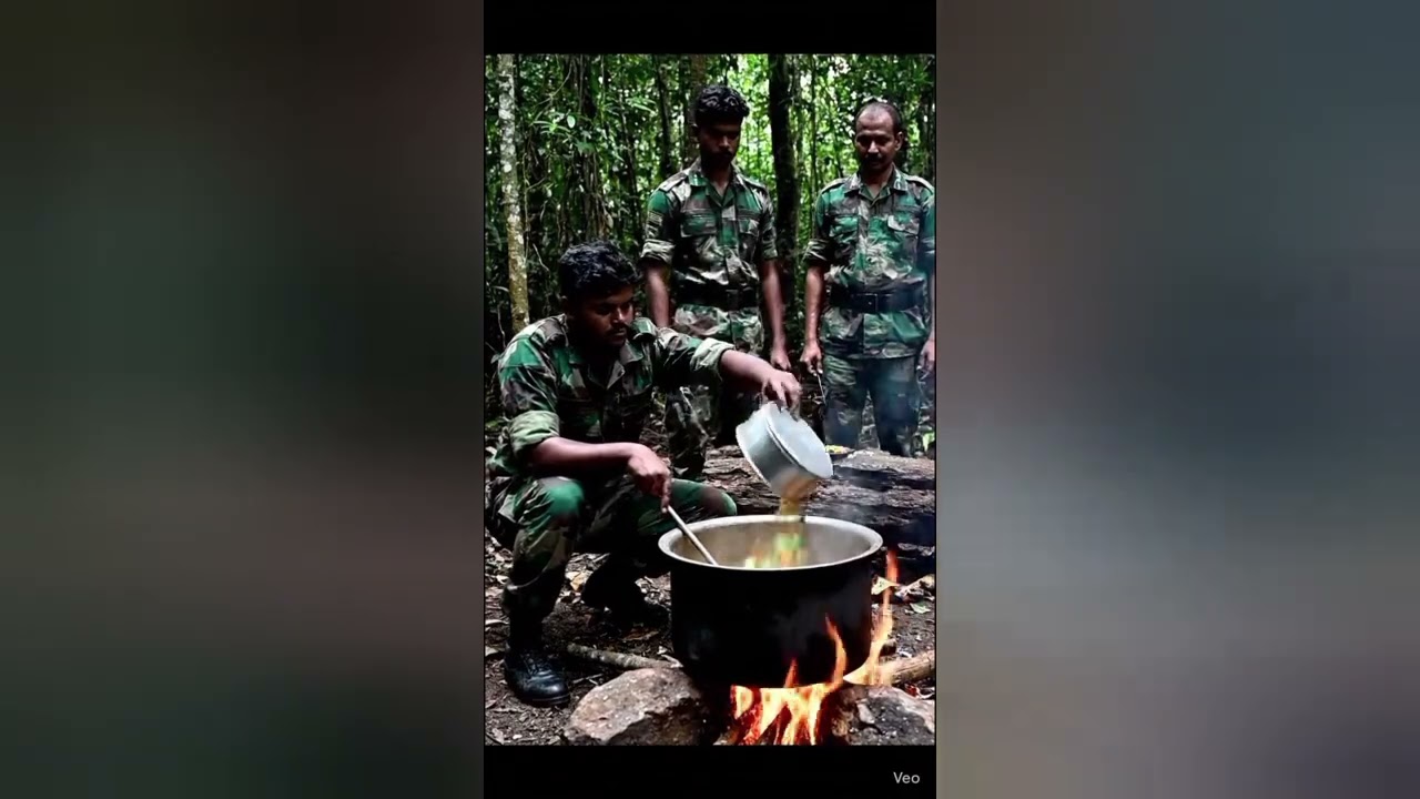 Indian Army Soldiers Cooking Food in Dense Jungle Survival Cooking Skills 🇮🇳