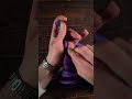 Black &amp; purple leather whip — where dark meets bold #leather #craft #minimal #torross #leatherart