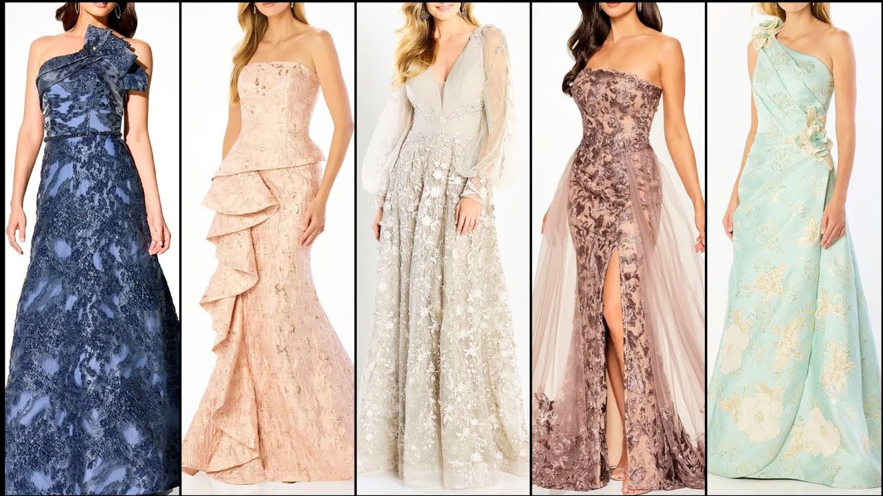 Most Stunning & Gorgeous Drape Beateau Neck Embellished Bodice Designs for Evening Gowns Maxi Dress