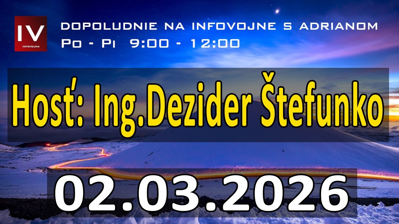 Dopoludnie na InfoVojne s Adrianom 02.03.2026