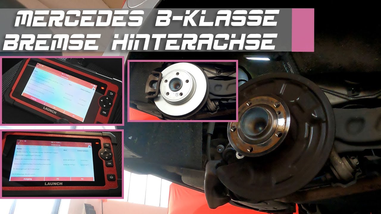 Bremse Hinterachse an der Mercedes B-Klasse 