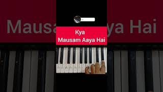 Kya Mausam Aaya Hai | Shorts | Hindi Song | Piano Tutorial | Piano Lesson| Udit Narayan, Sadhana