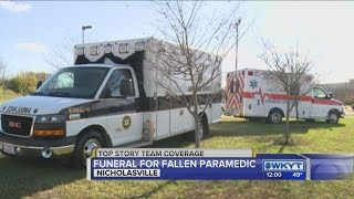 Flags at half-staff for fallen paramedic