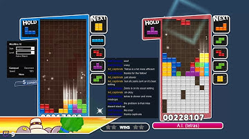 [Puyo Puyo Tetris AI] Zetris vs Tetras (1) - AI vs. AI