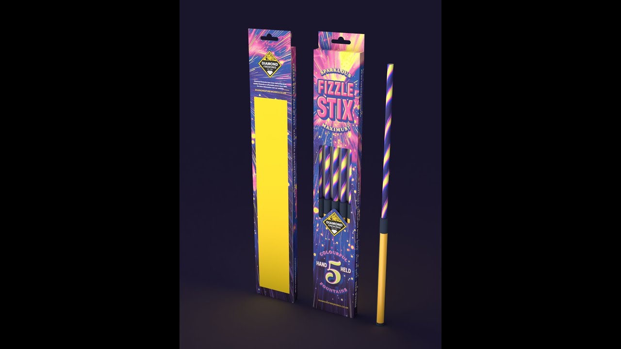 Diamond Fireworks - Fizzle Stix - Handheld Fountain