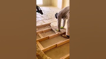 Spray insulation foam process- Good tools and machinery make work easy #viral