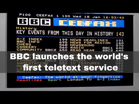 Видео: Телетекст остановился на bbc?