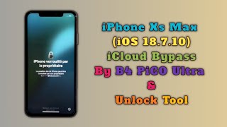 iPhone Xs Max iCloud Bypass By Unlock Tool & B4 PICO Ultra iSP 18.7.10 iPhone Xs Max Without Signal screenshot 3