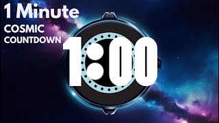 Celebrity 1 Minute Futuristic Space Countdown Timer | High-Tech Sci-Fi Digital Clock Profile