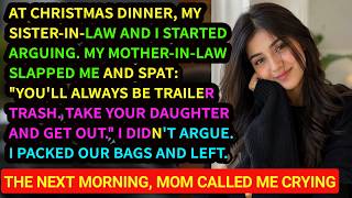 My Mother-in-Law Slapped Me at Christmas: TAKE YOUR DAUGHTER AND GET OUT- She BROKE DOWN at Dinner