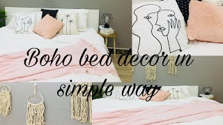 Boho bed decor in simple way from SHEIN✨?  || ديكور سرير بوهو بطريقة بسيطة من شيء ان