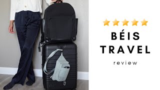 Béis Travel Product Review | sling bag, carry on roller, the backpack