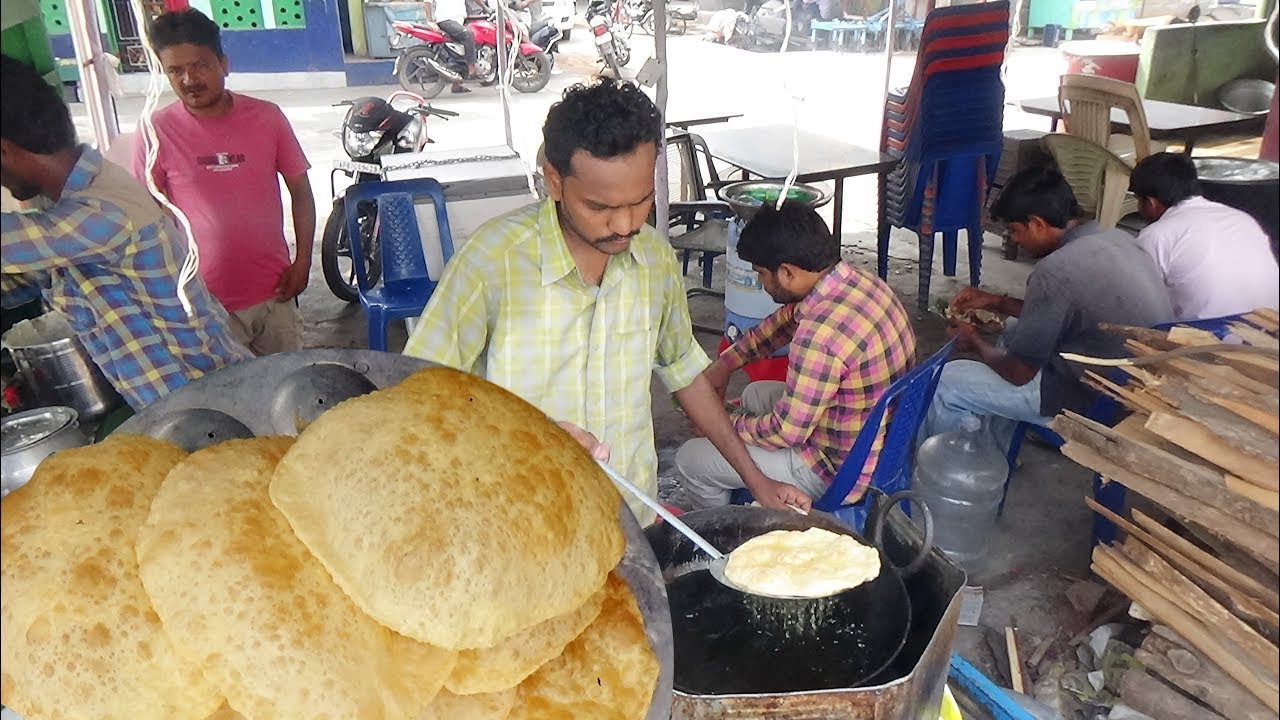 Tasty Puri South Indian Breakfast in Hyderabad | Breakfast with Big