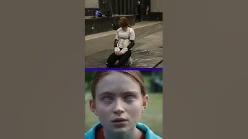 Sadie Sink levitation behind the scenes of Stranger Things #shorts