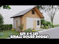 SMALL HOUSE DESIGN WITH ATTIC | 6m x 4.5m HOUSE DESIGN