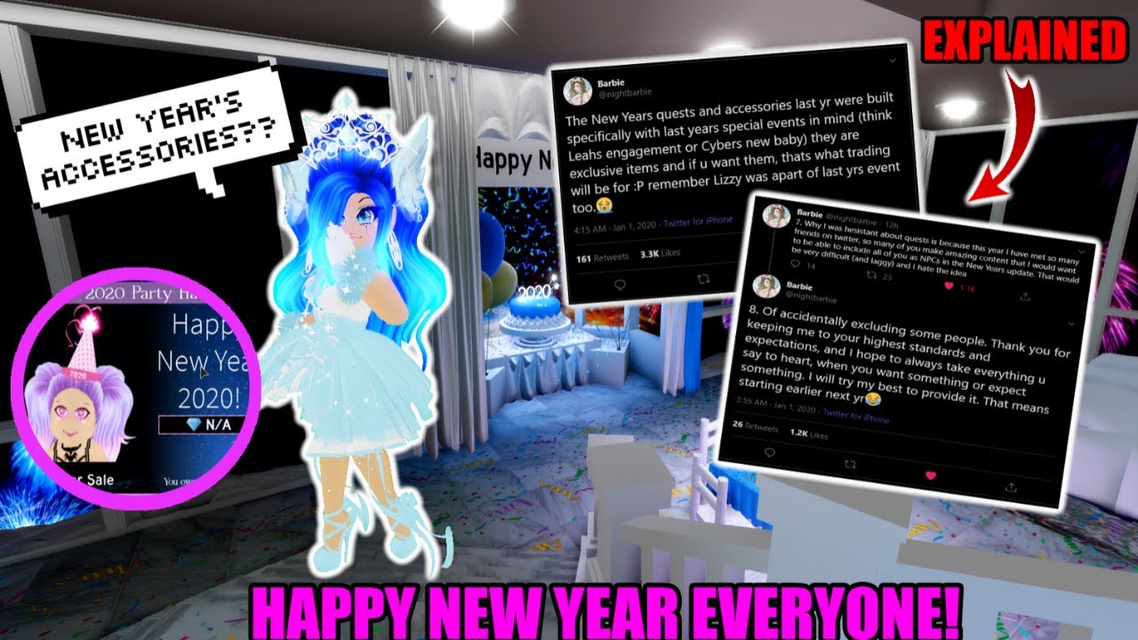 New Year 2020 Event Explained I Roblox Royale High Youtube
