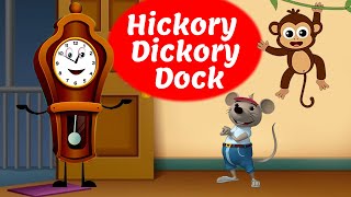 Hickory Dickory Dock • Nursery Rhymes For Kids • Animated Cartoon for Kids | Riya Nursery Rhymes