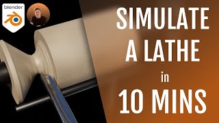 Woodturning Simulation In Blender  (Buffer/feedback loop simulation)