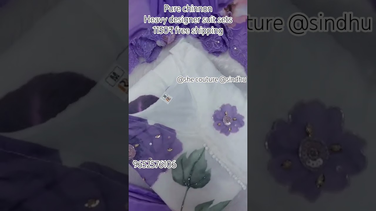 pure chinnon heavy designer suit sets 
