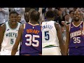 Anthony edwards trash talks kevin durant after hitting 3 over him and kd was loving it
