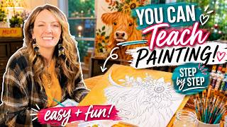 Could YOU Teach This Crowd-Pleasing Highland Cow Painting?