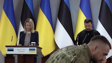 Zelenskyy thanks Estonia for support