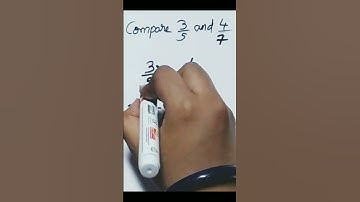 Comparing two Rational Numbers #shorts