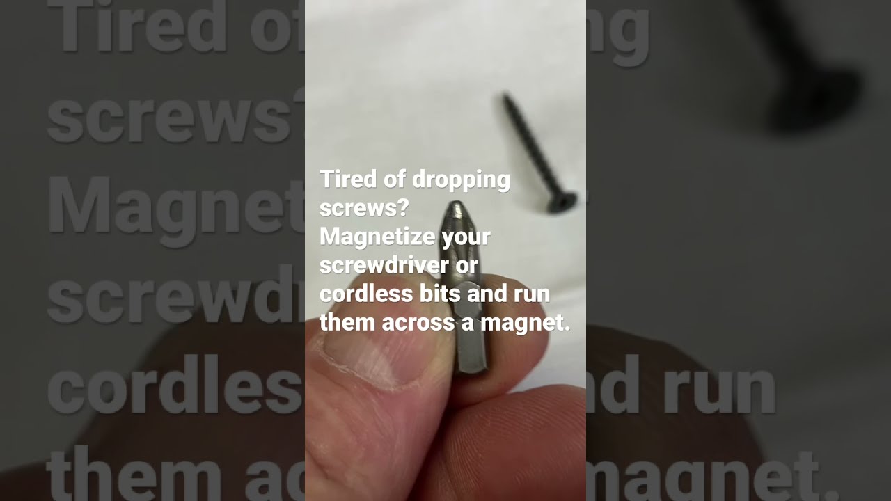 Drop And Lose Less Screws With This Life Improving DIY Magnetism Hack Magnetize Screwdriver 