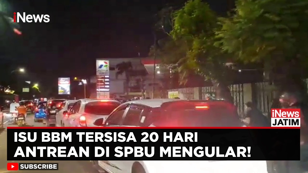 Isu BBM Tinggal 20 Hari, SPBU di Jember Diserbu Warga | iNews Jatim