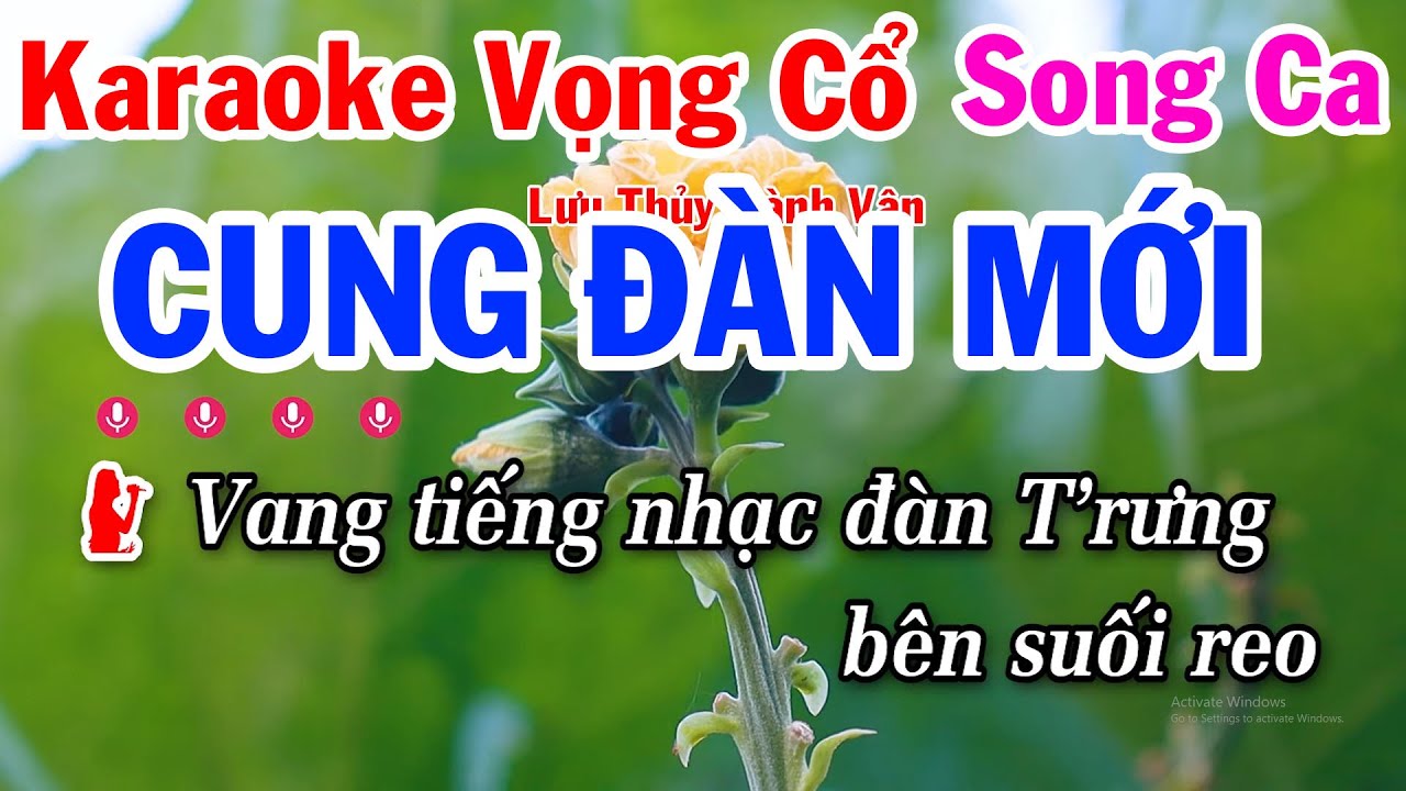 Karaoke Vọng Cổ Cung Đàn Mới Song Ca Beat Dễ Hát - Anh Tuấn Cò