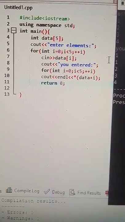 access array elements using pointer c++ program - YouTube