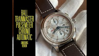 Ball Trainmaster Pulsemeter Chrono Automatic CM1010D -LJ-WH Watch Unboxing Review | Valjoux Relogios