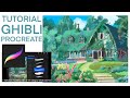 Tutorial on Ghibli Procreate Landscape Painting