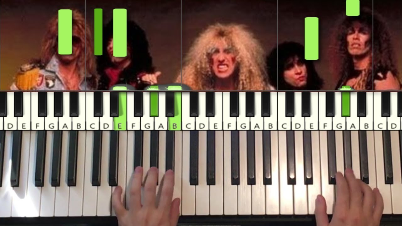 Twisted Sister We Re Not Gonna Take It Piano Tutorial Lesson