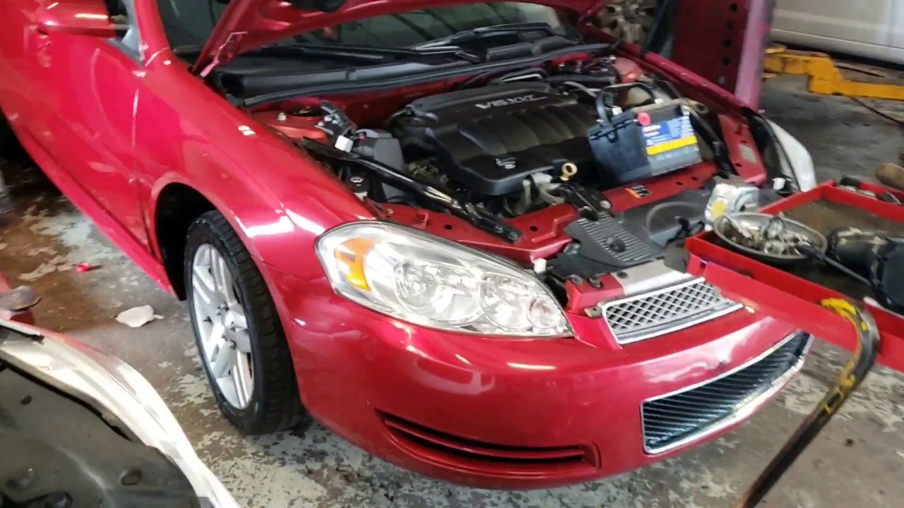 2006 - 2014 chevy impala battery replacement - YouTube