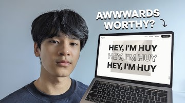 I tried to design and code an awwwards-inspired portfolio website. Here