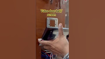 Video door bell/ screen and camera installation