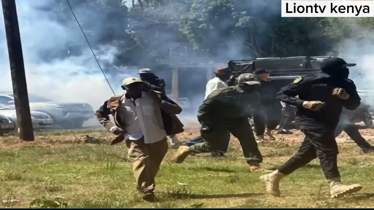 Tazama Vile Rigathi Gachaguar  alivyotupiwa tear gass Kanisani🥲🥲😳🫢