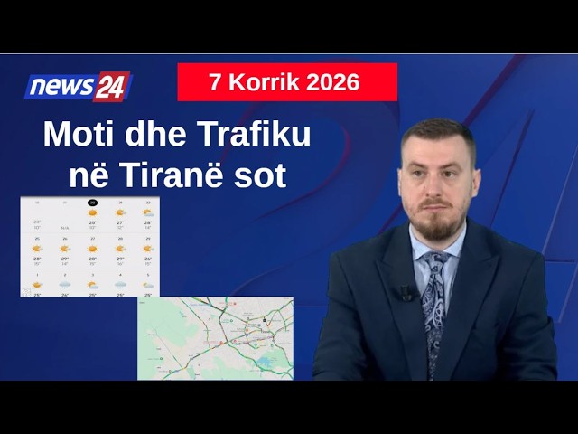 Si do të jetë moti sot? Pikat kryesore ku trafiku shfaqet më i rënduar! Data 7 Korrik 2026