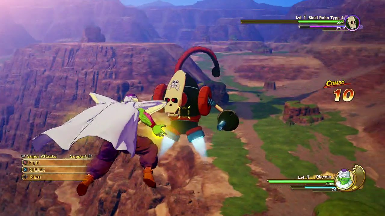 Dragon Ball Z Kakarot Piccolo Use Combos Attacks and Consecutive