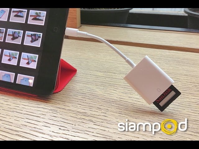 Cáp chuyển đổi Lightning to SD Card Camera Reader kết nối iPad Apple xuất hình ảnh video