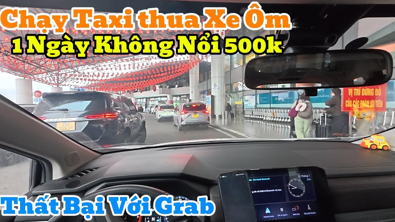 1 ngày chạy TAXI  được 500k chưa trừ tiền xằng. Thất Bại Rồi !