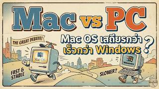 Mac vs PC | Mac OS เสถียรกว่า เร็วกว่า Windows ? | Podcast EP.64