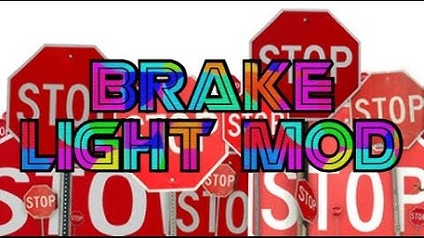Flashing 3rd Brake Light Mod + Tutorial + Demo