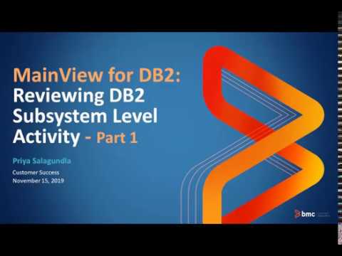 MainView for DB2 - Reviewing DB2 Subsystem Level Activity - Part 1